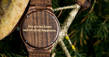 Personalized Wooden Watch for Him | Top 50 engravings for Christmas gift for your Husband
