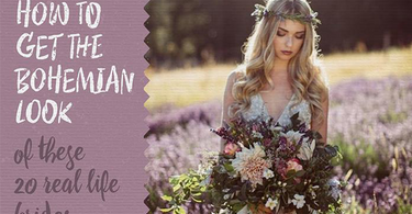 How to get the Bohemian Look of these 20 Real Life Brides
