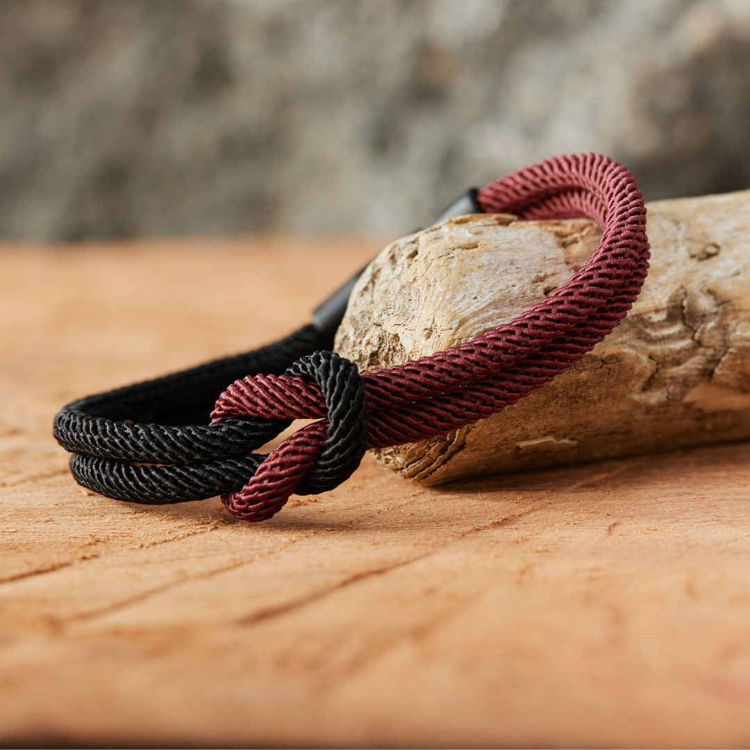Classy Knot Two-Colored Rope Bracelet