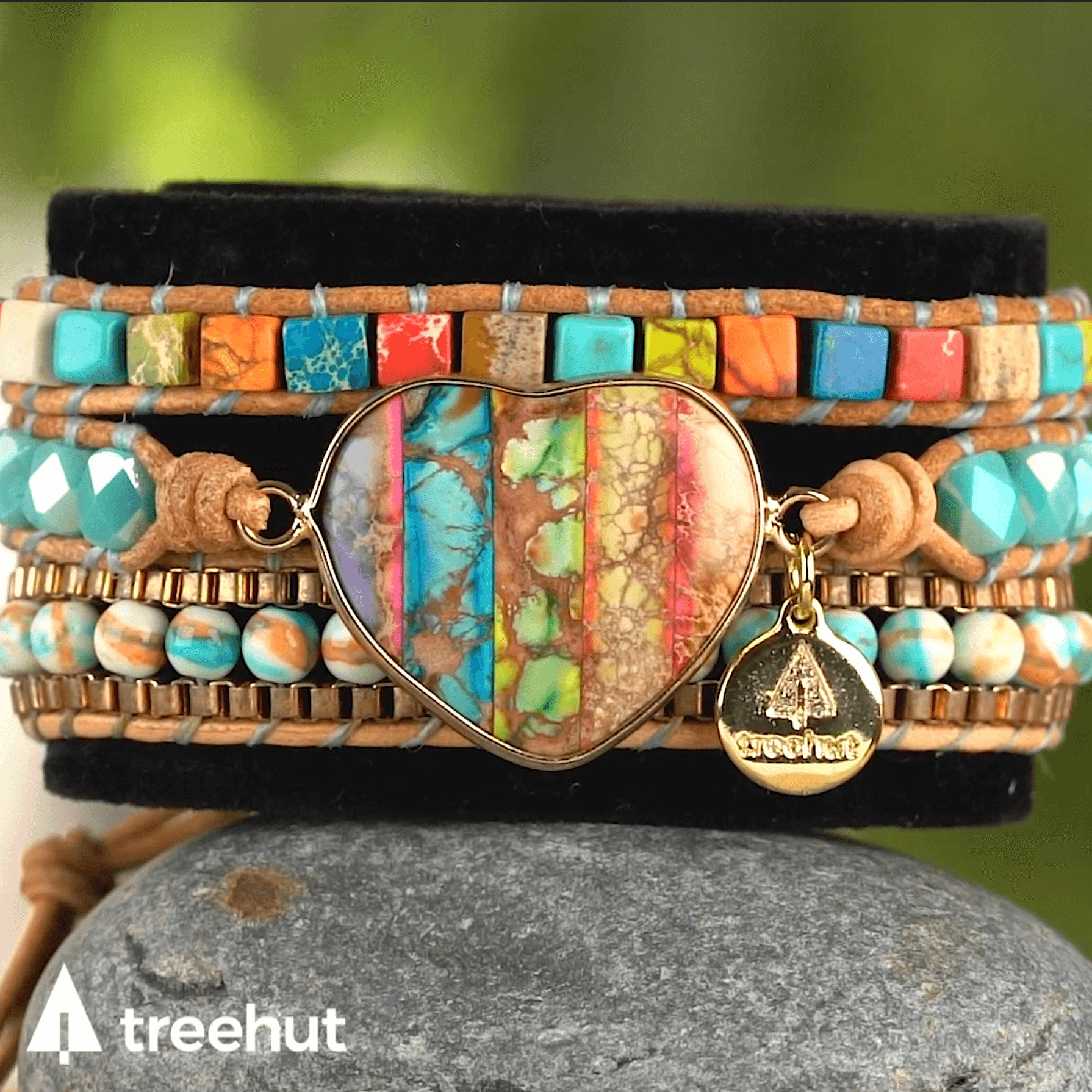 rainbow stone bracelet