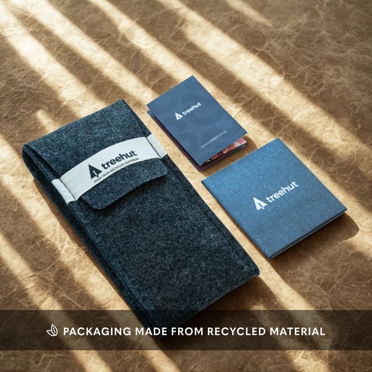 Treehut packaging made from recycled material