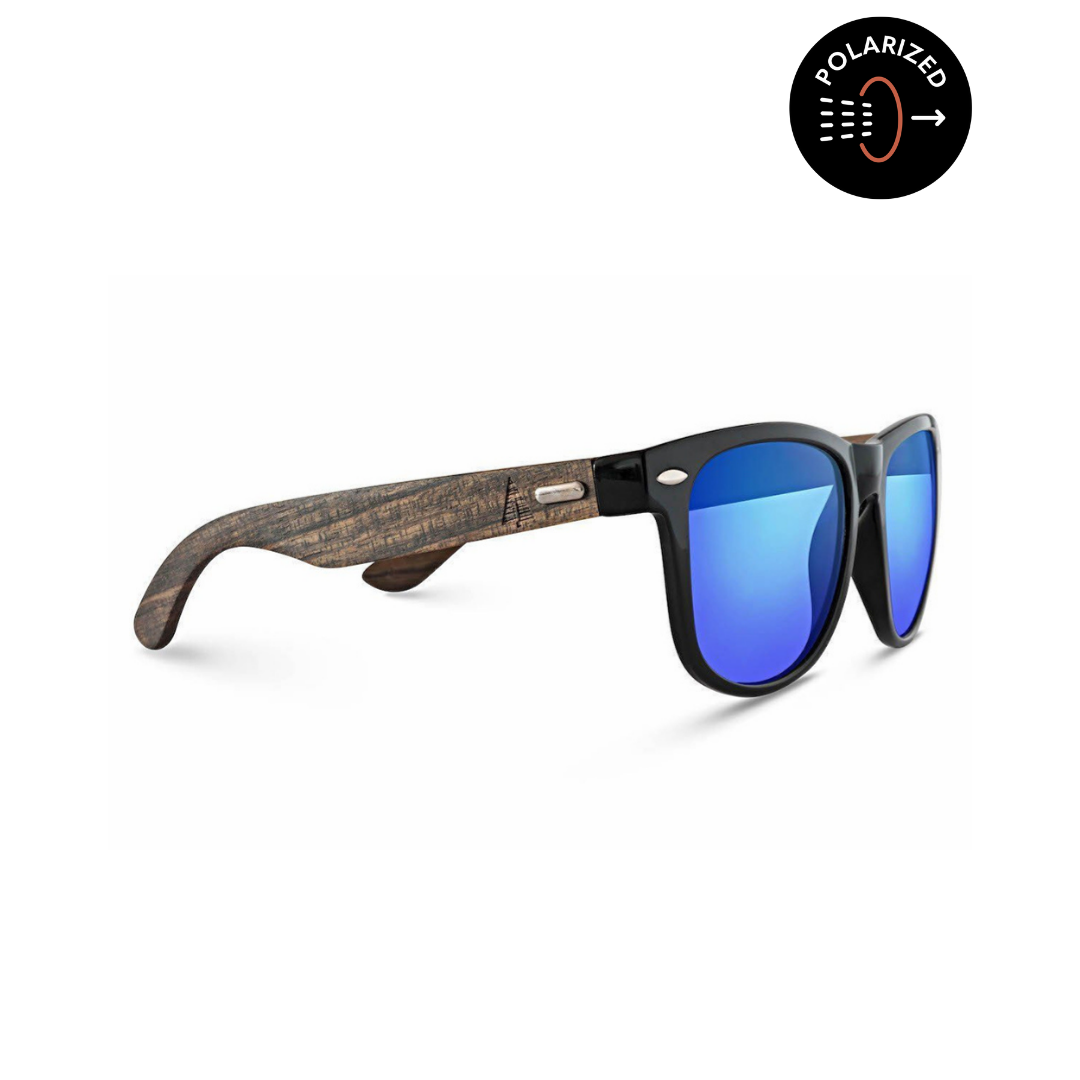 Bali 64 Black Men's Wooden Sunglasses