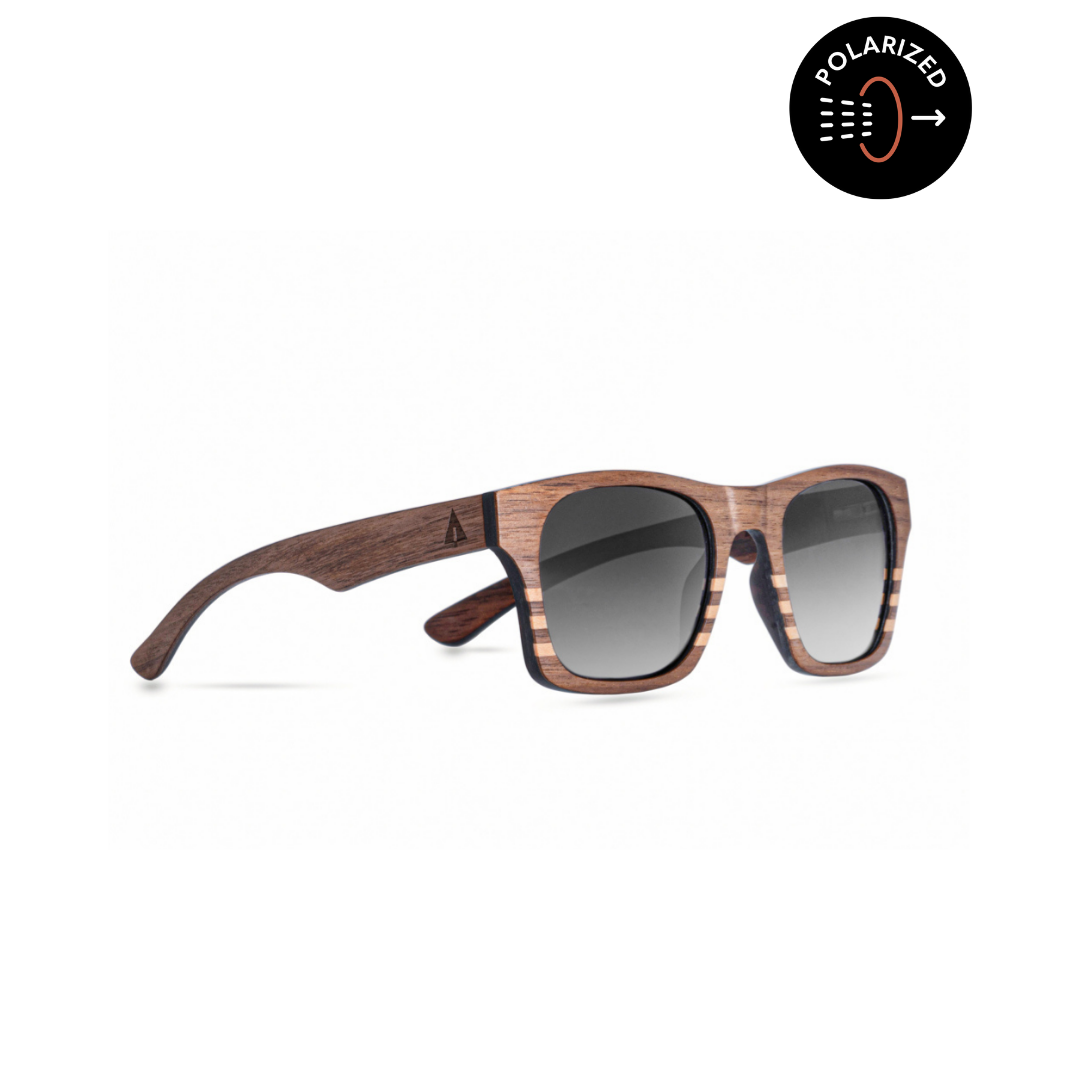 Bali Walnut Carbon Women's Wooden Sunglasses