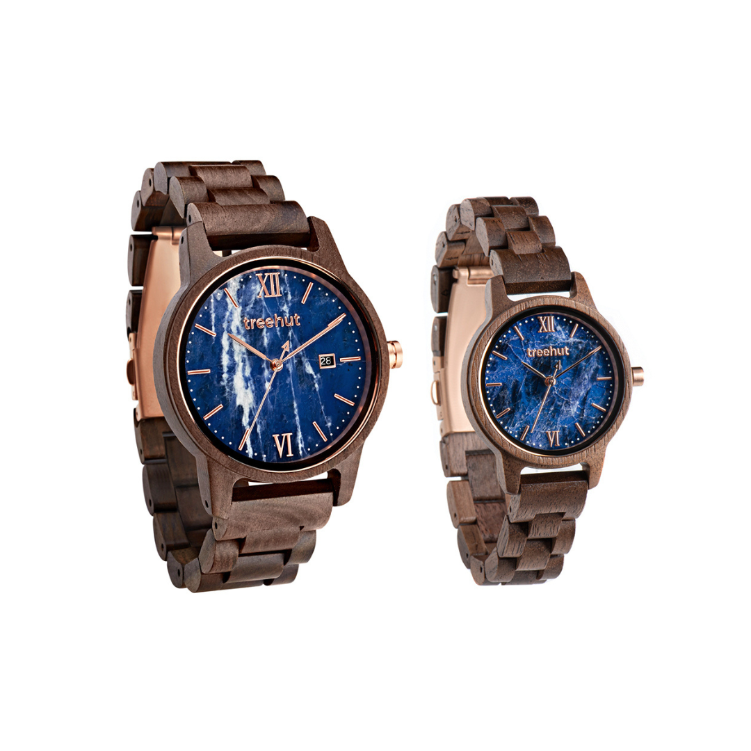 Couples Odyssey Blue Marble Couples Marble Watch