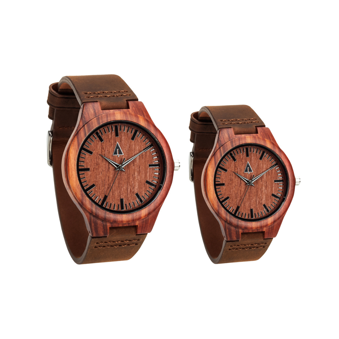 Couples Classic Rosewood Couples Wooden Watch