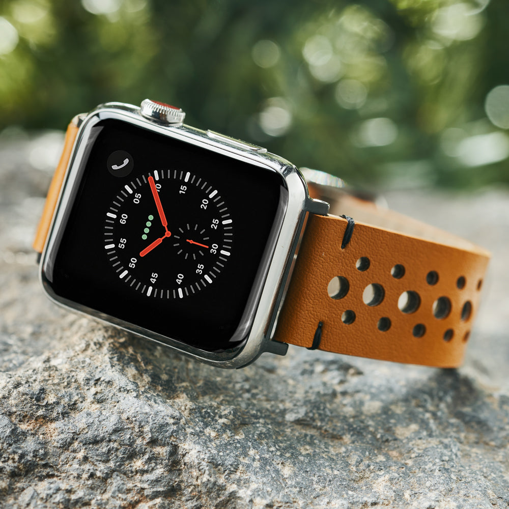 Apple Strap Ochre Brown Cactus Leather