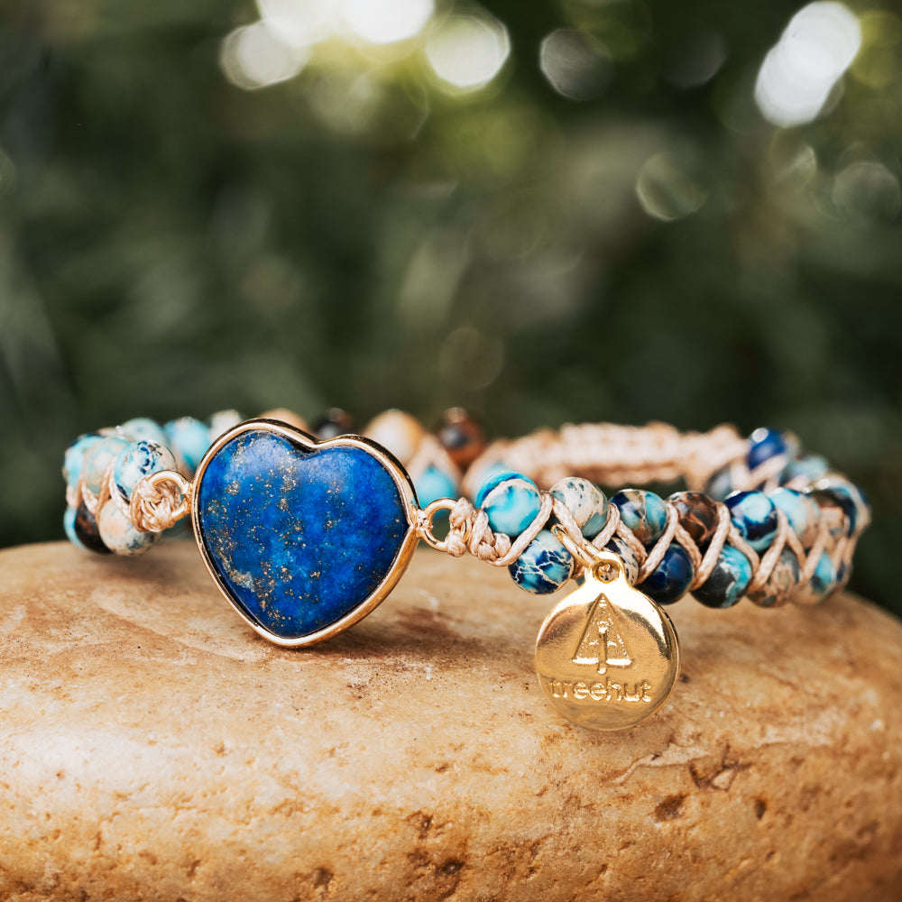 blue stone bracelet