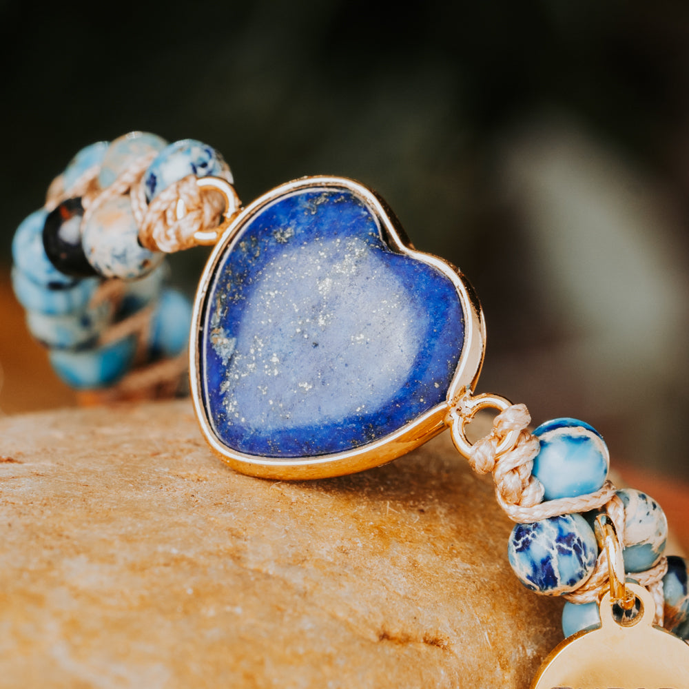 blue stone bracelet
