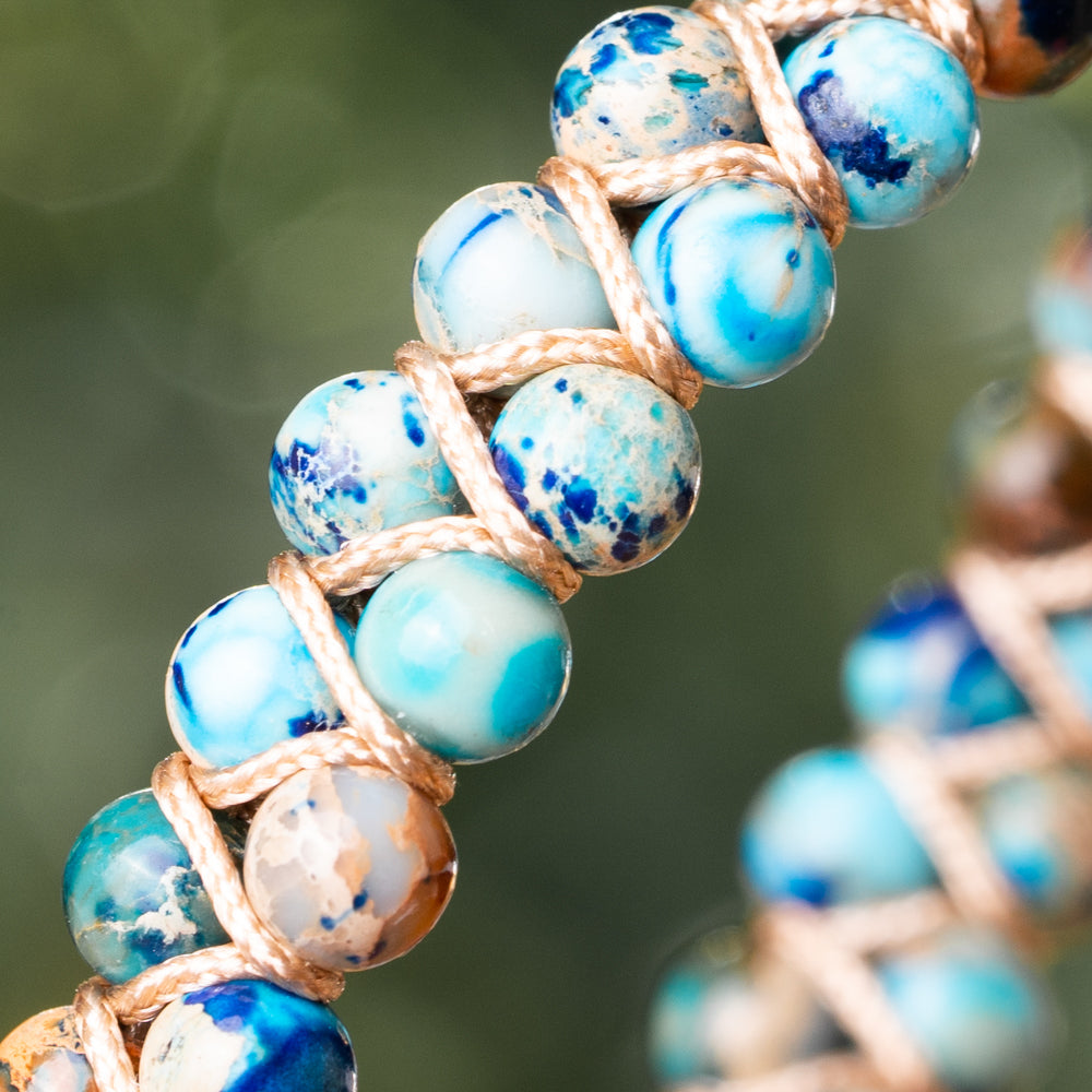 blue stone bracelet