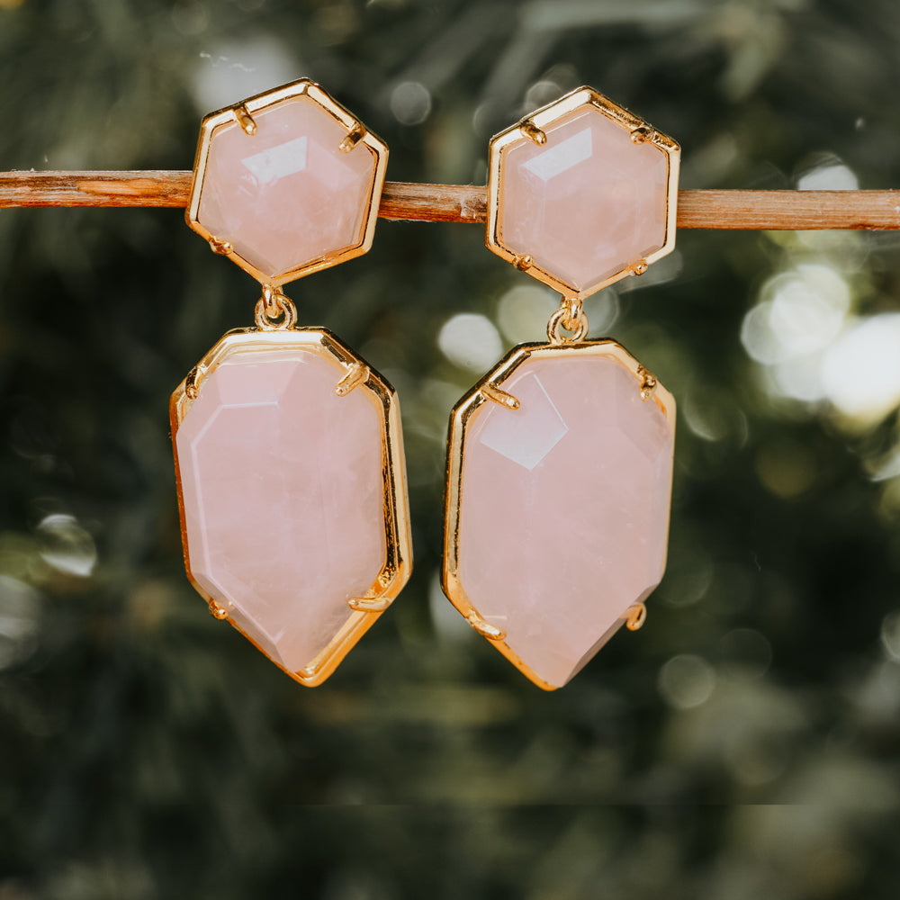 Art Deco Stone Earrings