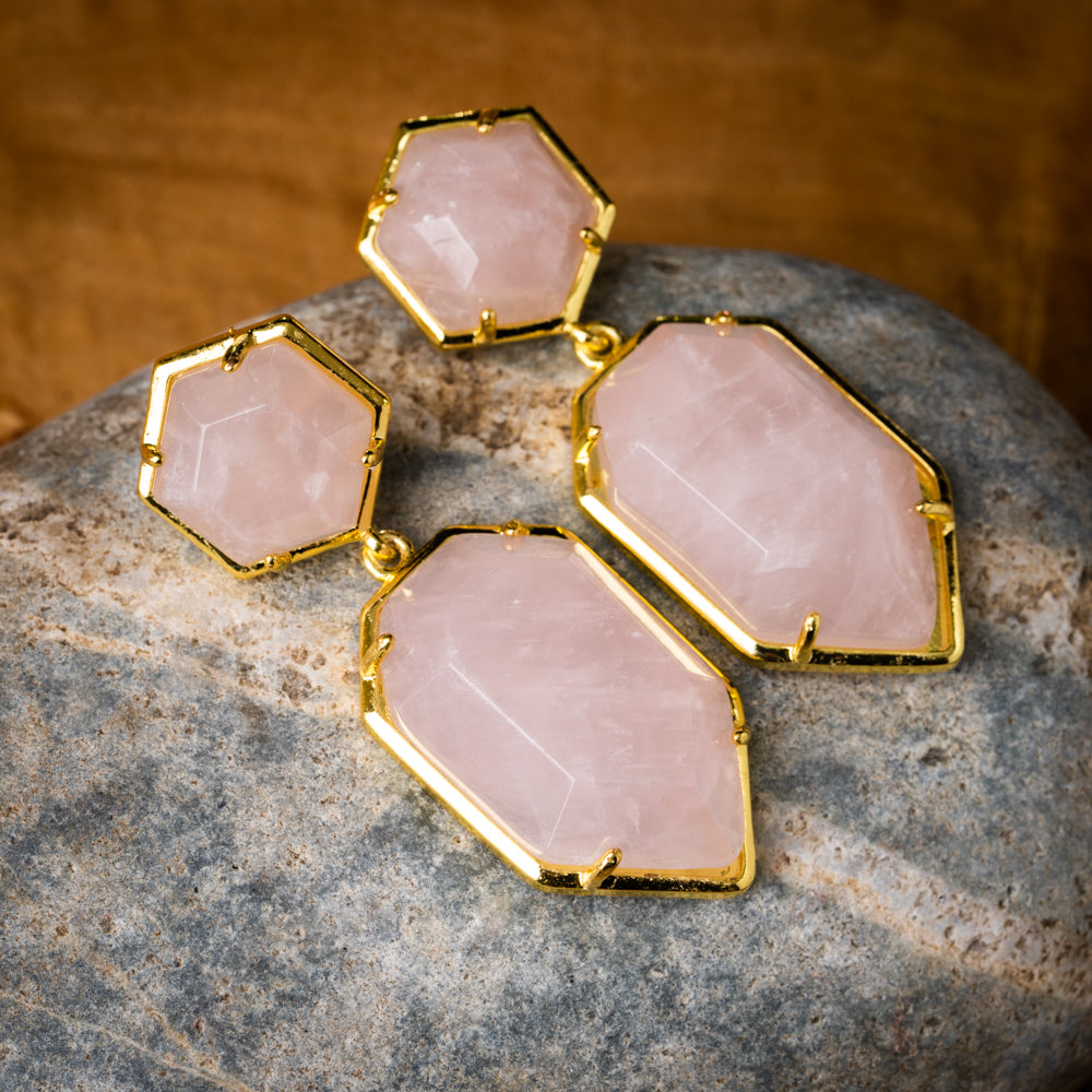 Art Deco Stone Earrings