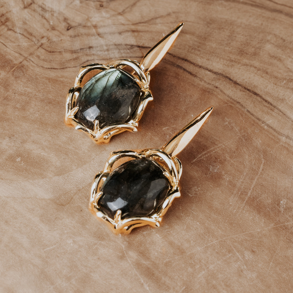 labradorite earrings
