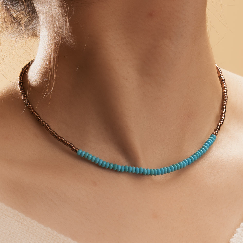 woman wearing Simple Joy Necklace