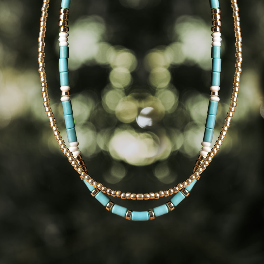 Ocean Sun Layer Necklace