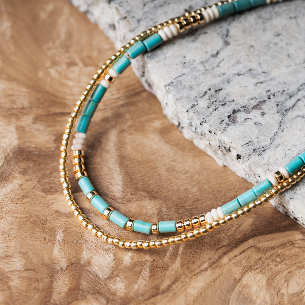 Ocean Sun Layer Necklace