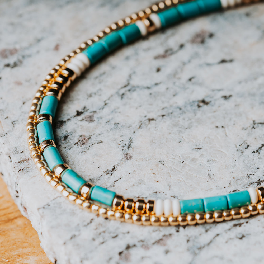 Ocean Sun Layer Necklace