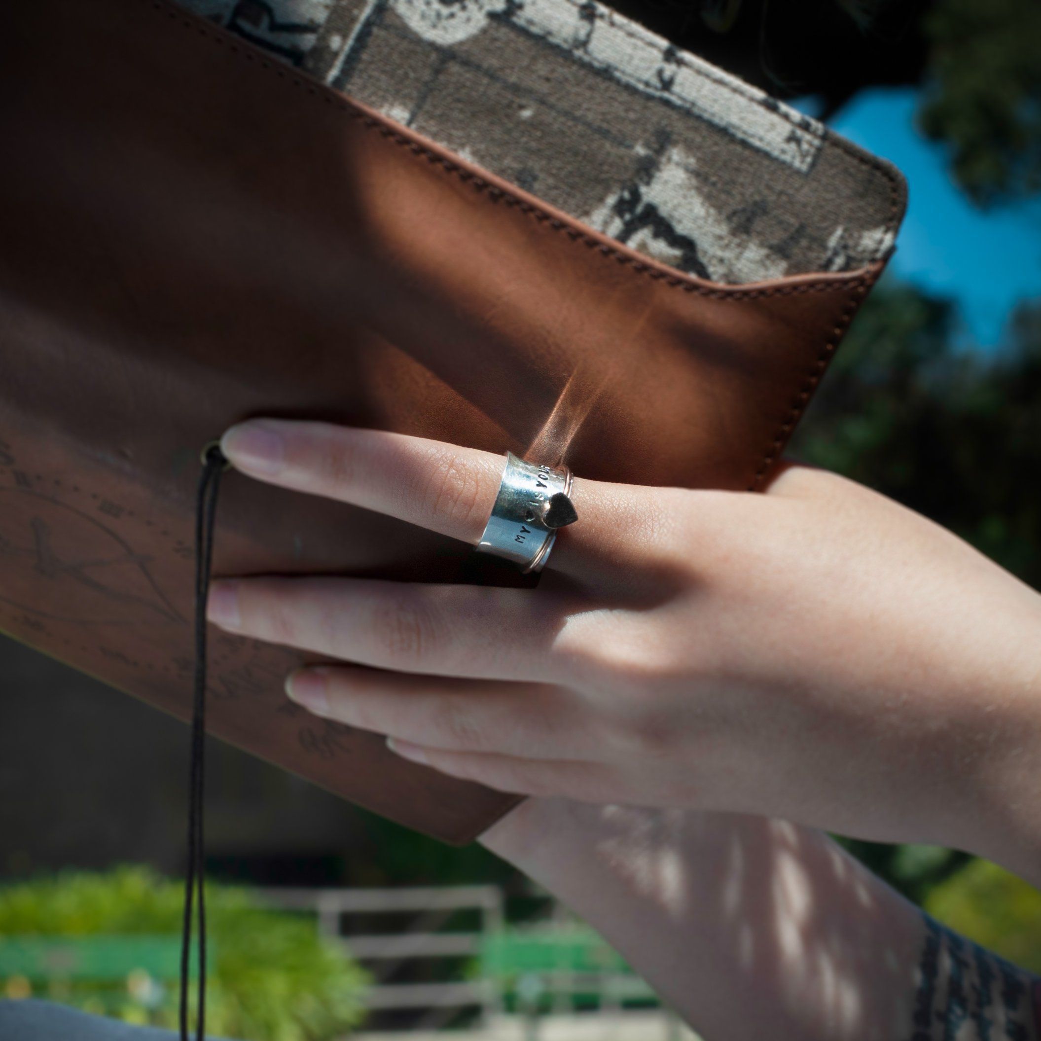 Heart Spinner Ring for women