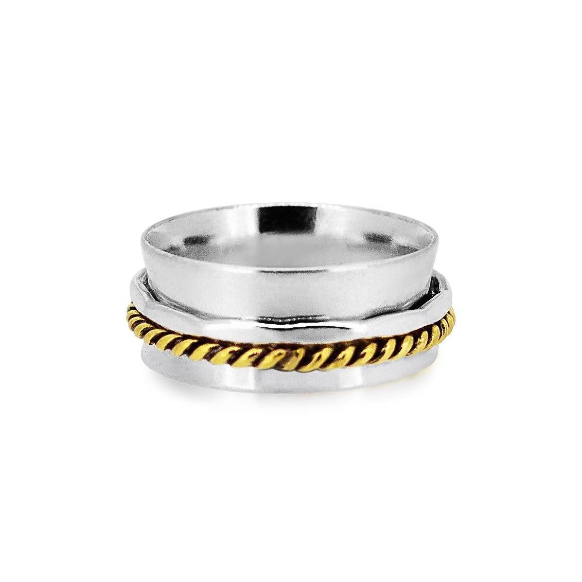 Twisted Love Spinner Ring Women's Engraved Ring