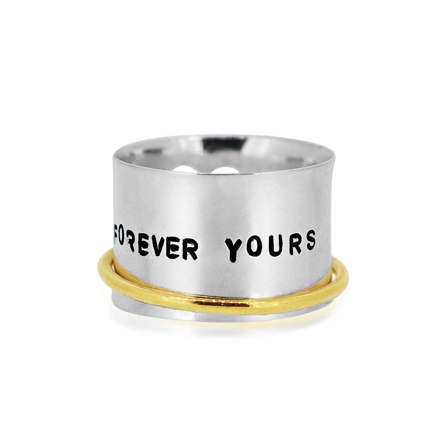 Forever Spinner Ring Women's Engraved Ring