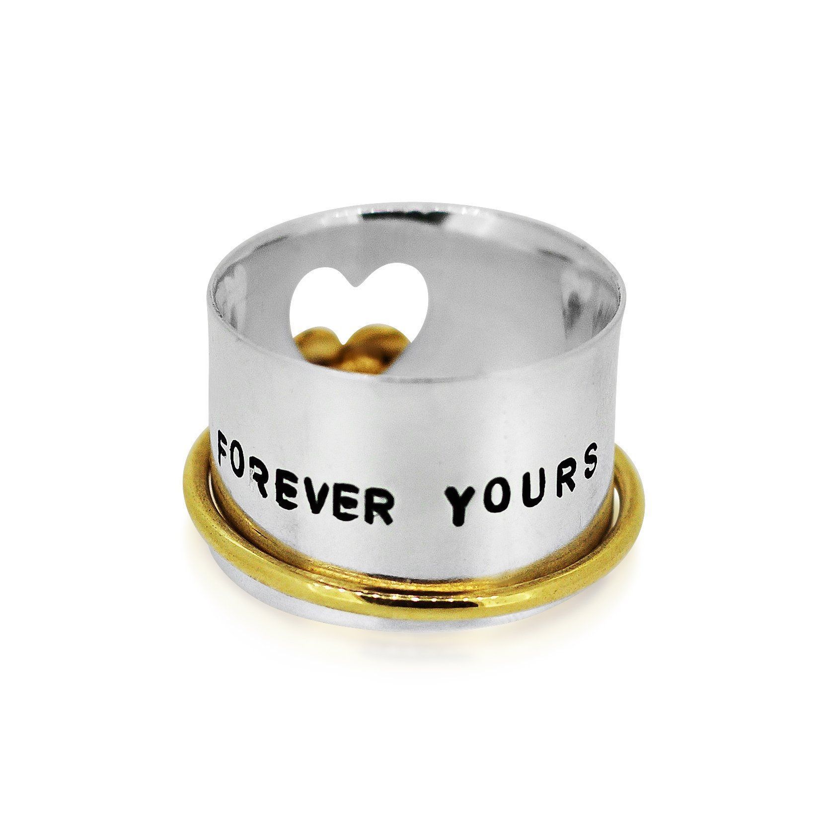 Forever Spinner Ring Women's Engraved Ring