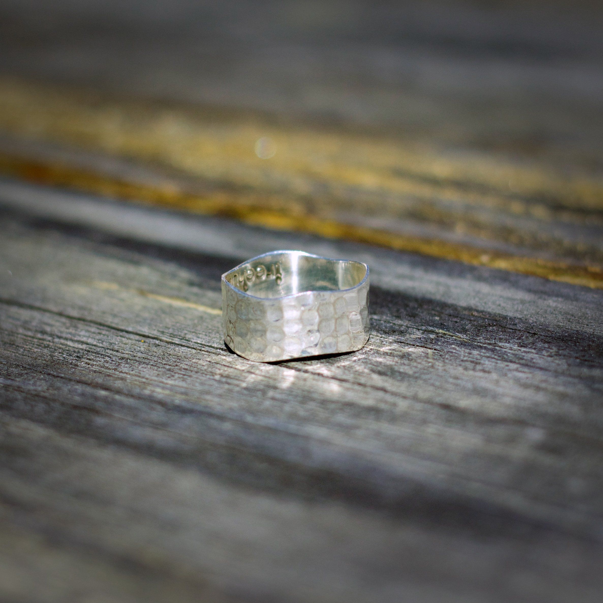 Harmony Silver Ring Women's Engraved Ring