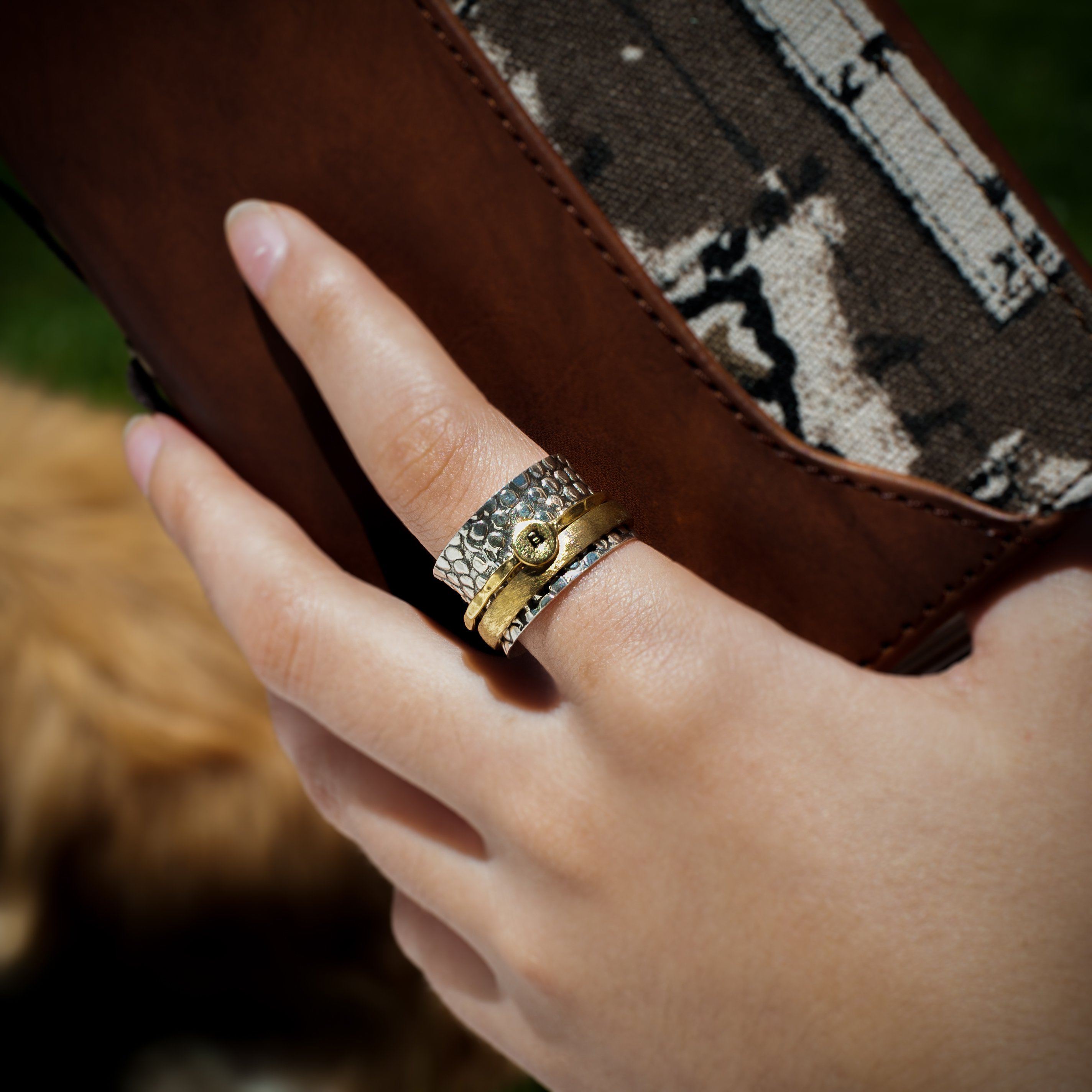 initial rings for women