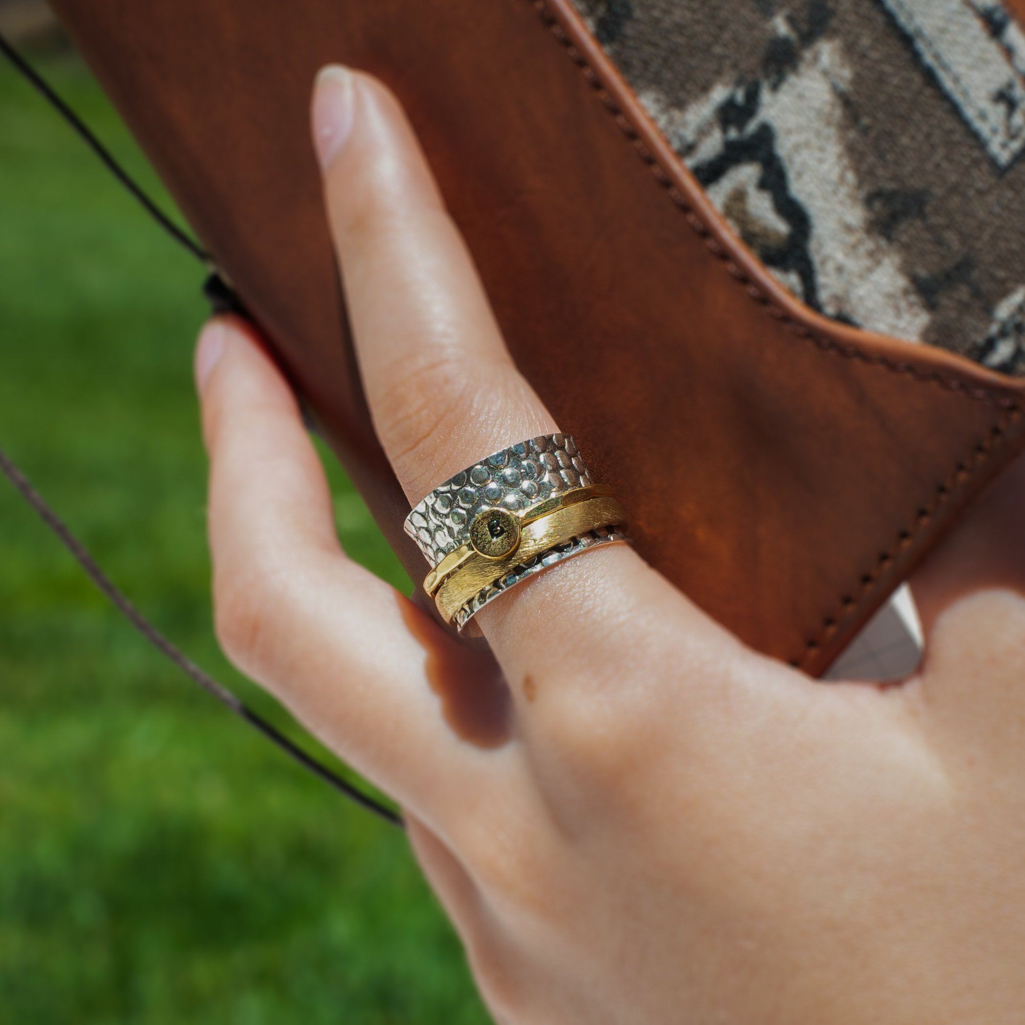 initial rings for women