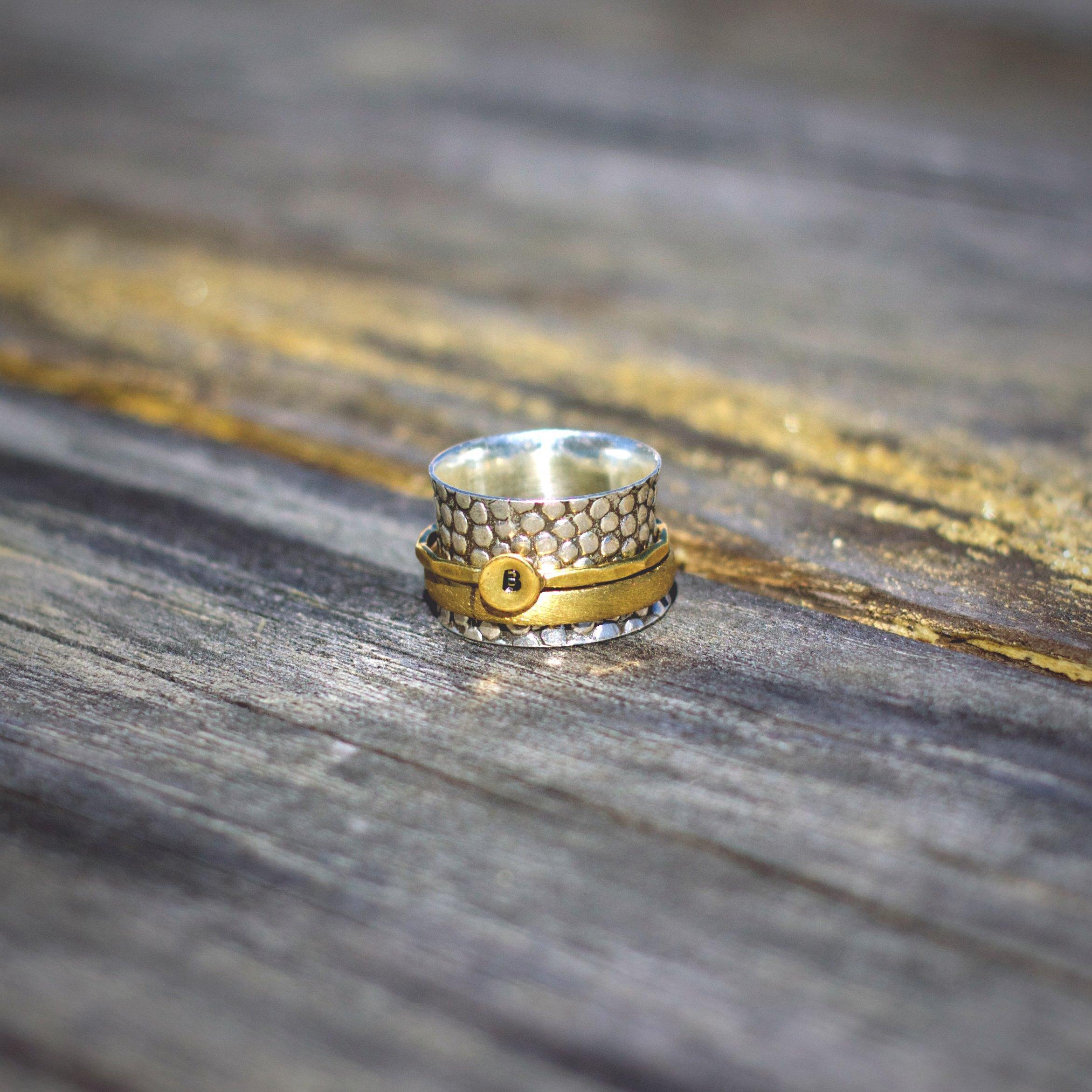 initial rings for women