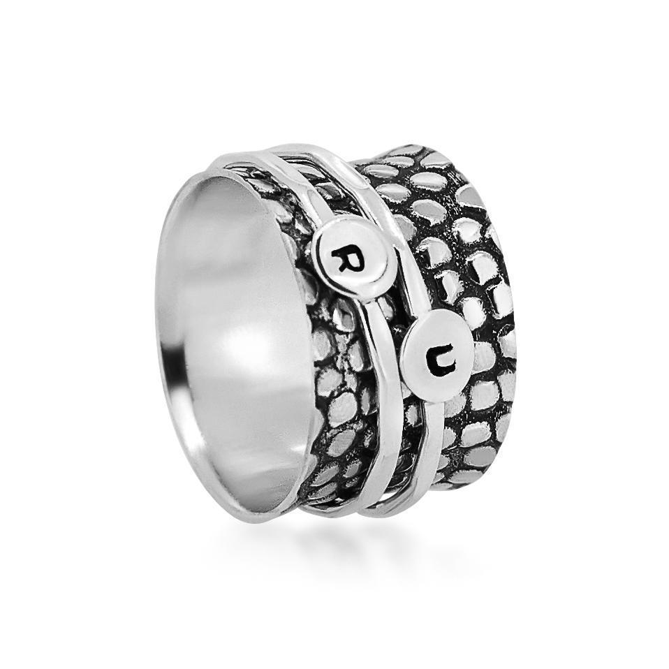 Daily Mantra Spinner Ring Women's Engraved Ring