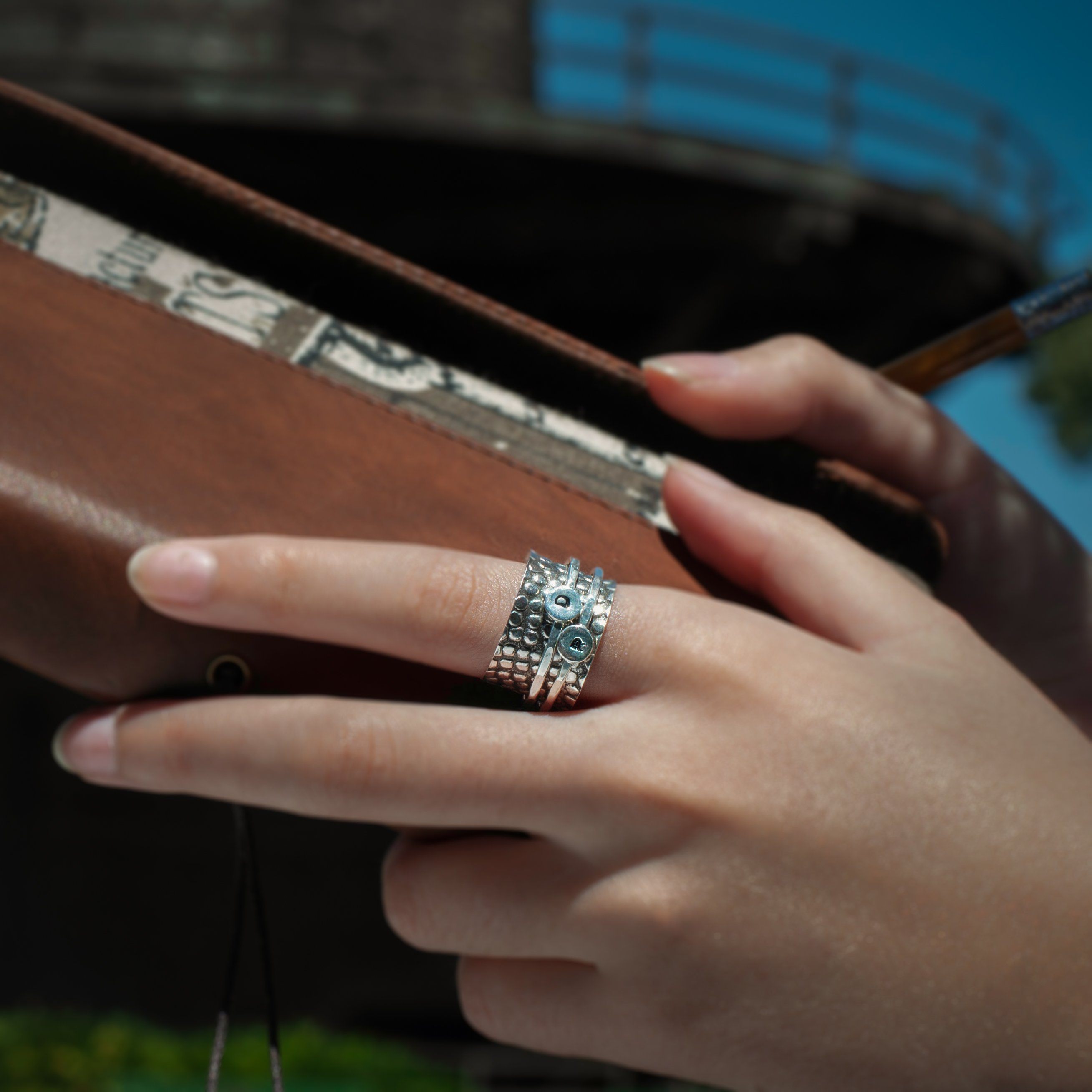 Daily Mantra Spinner Ring Women's Engraved Ring