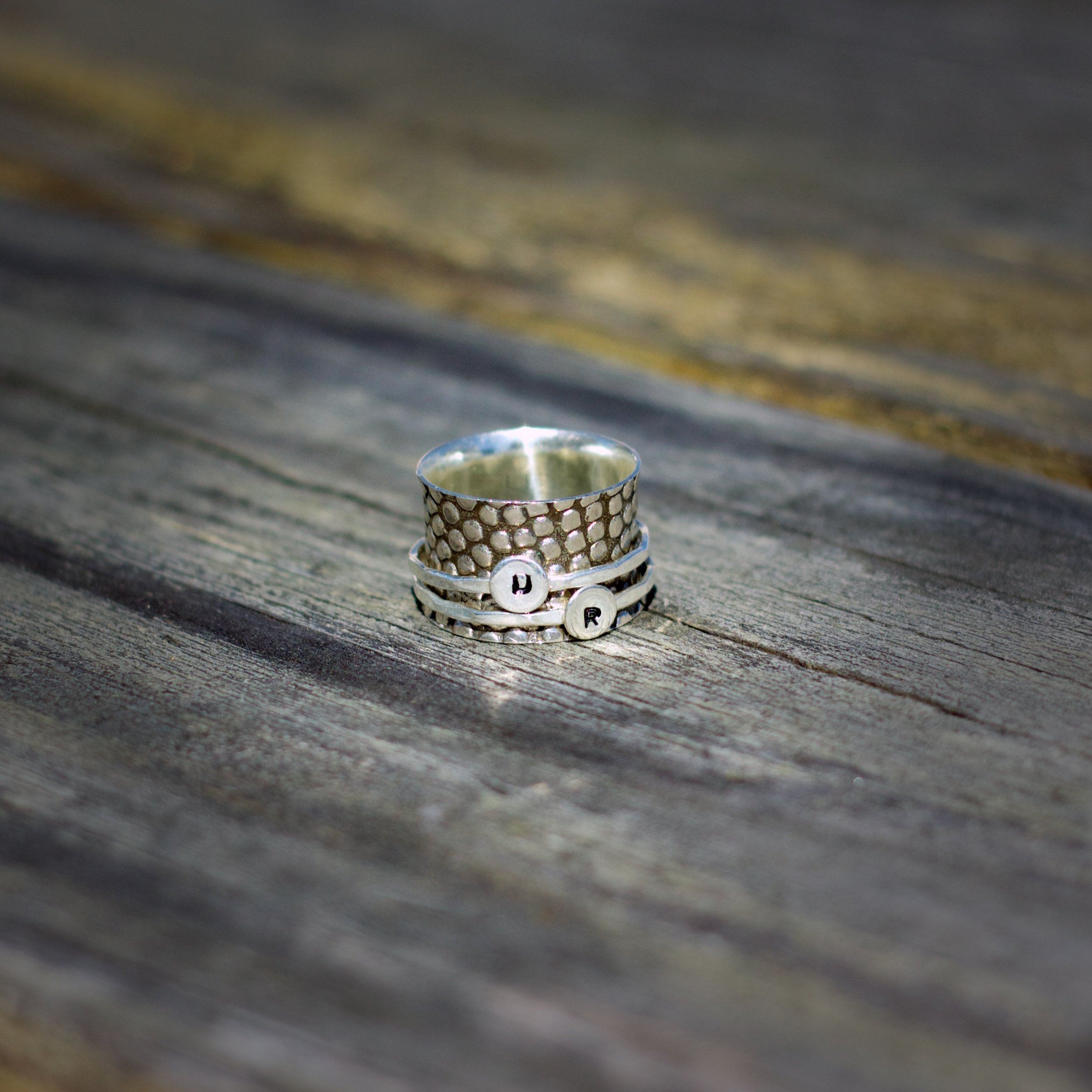 Daily Mantra Spinner Ring Women's Engraved Ring