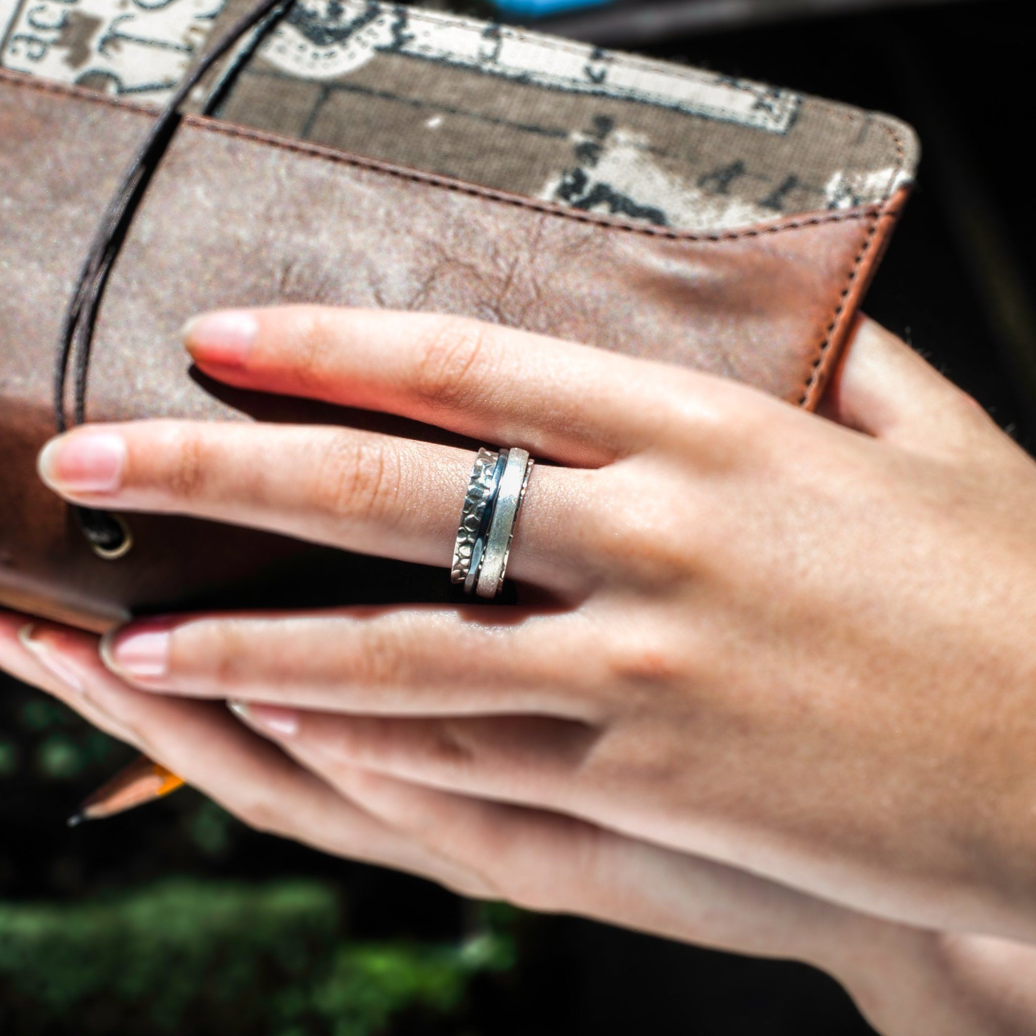 Journey Spinner Ring Women's Engraved Ring