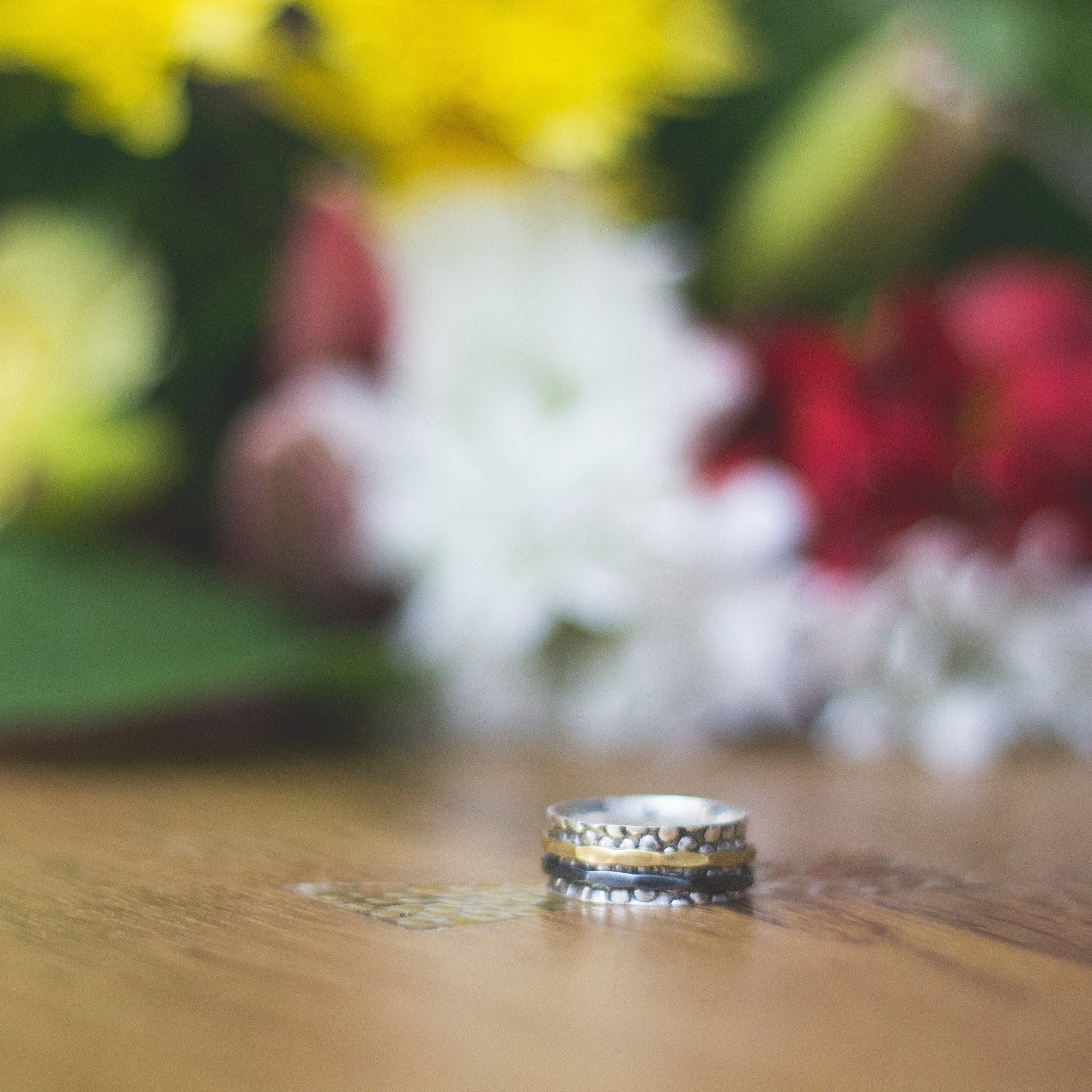 Pebble Beach Spinner Ring Women's Engraved Ring