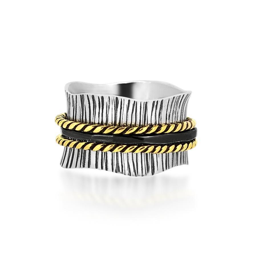 Trilogy Spinner Ring Women's Engraved Ring