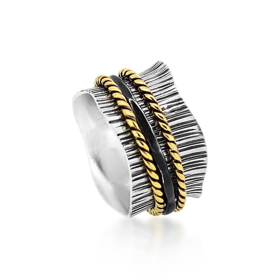 Trilogy Spinner Ring Women's Engraved Ring