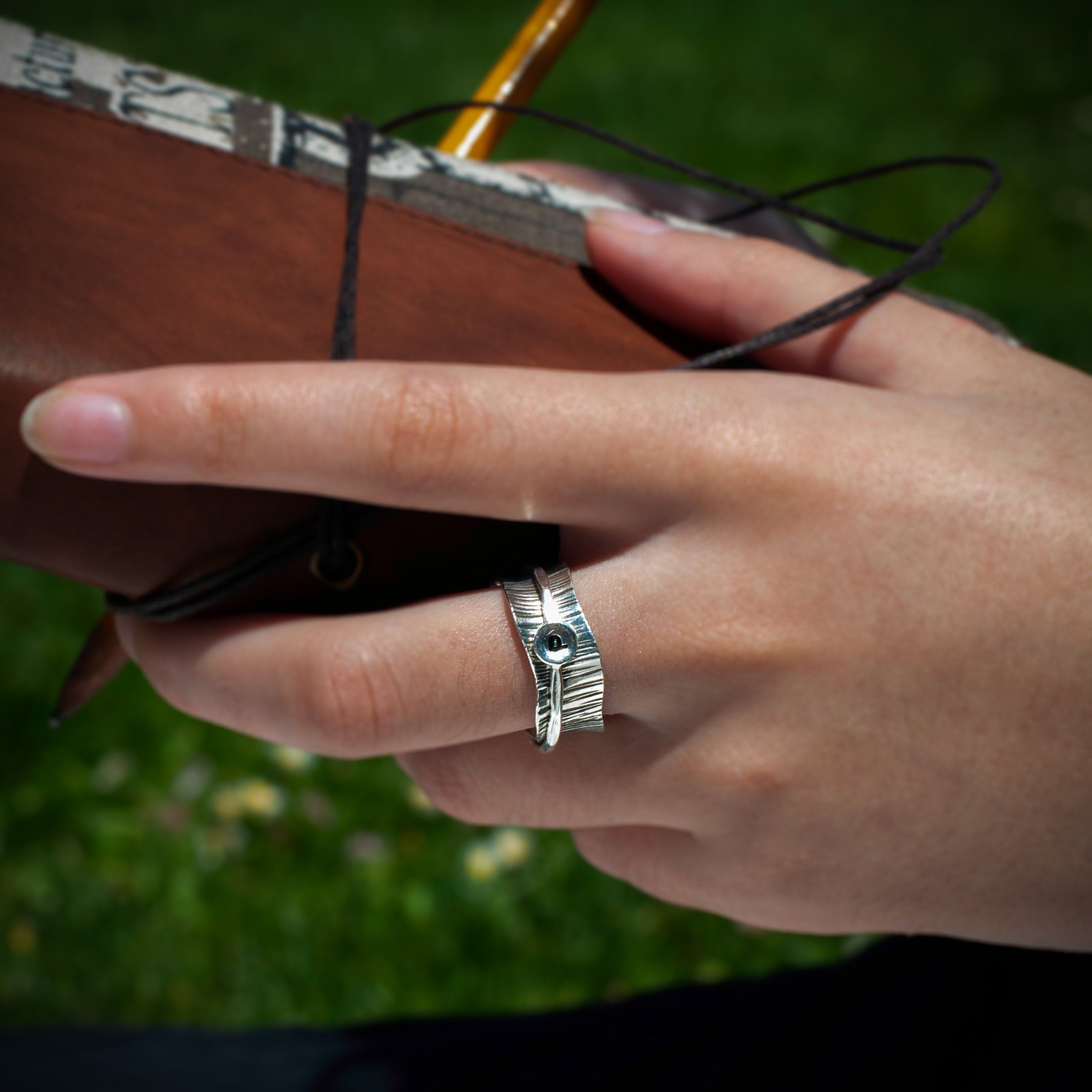 Silvertree Initial Ring Women's Engraved Ring