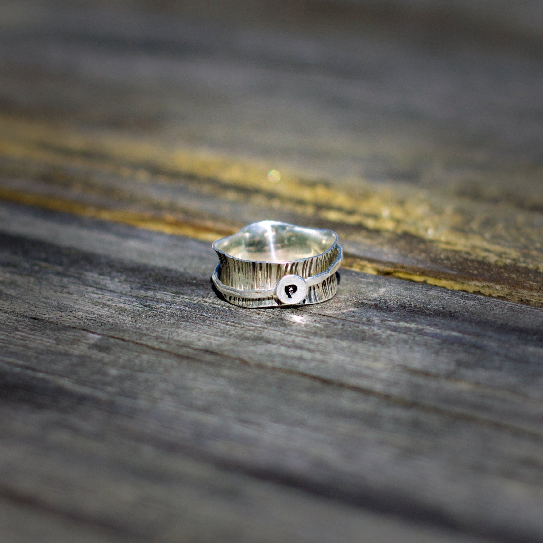 Silvertree Initial Ring Women's Engraved Ring