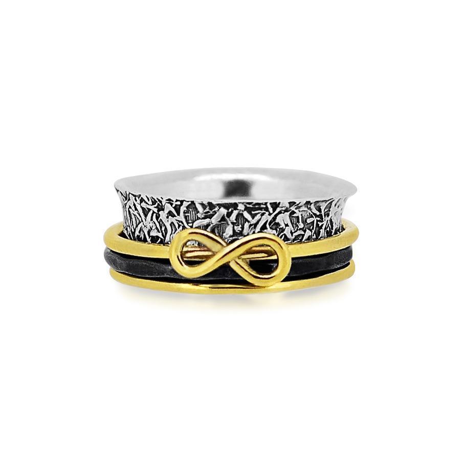 Eternal Love Spinner Ring Women's Engraved Ring