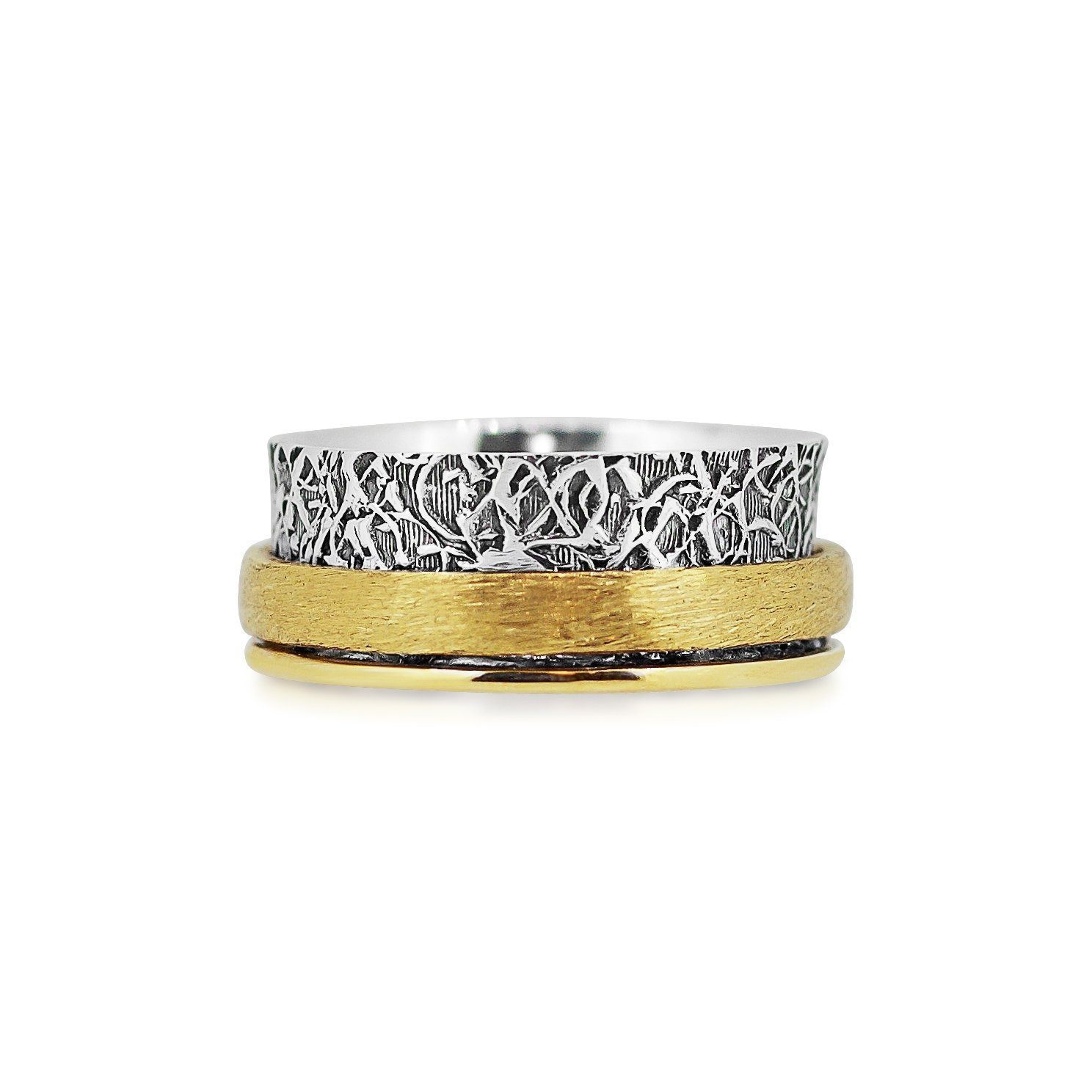 Chakra Spinner Ring Women's Engraved Ring