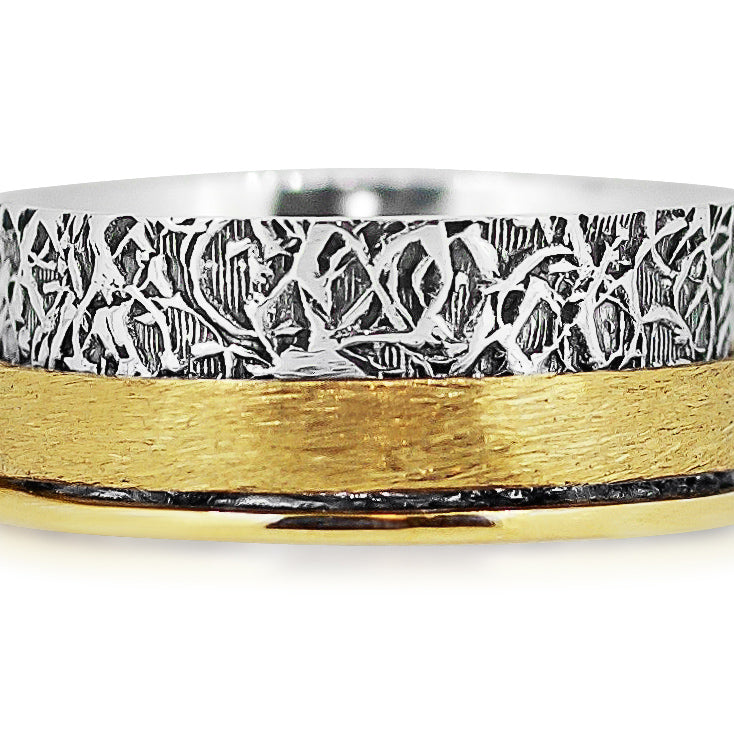 Chakra Spinner Ring Women's Engraved Ring