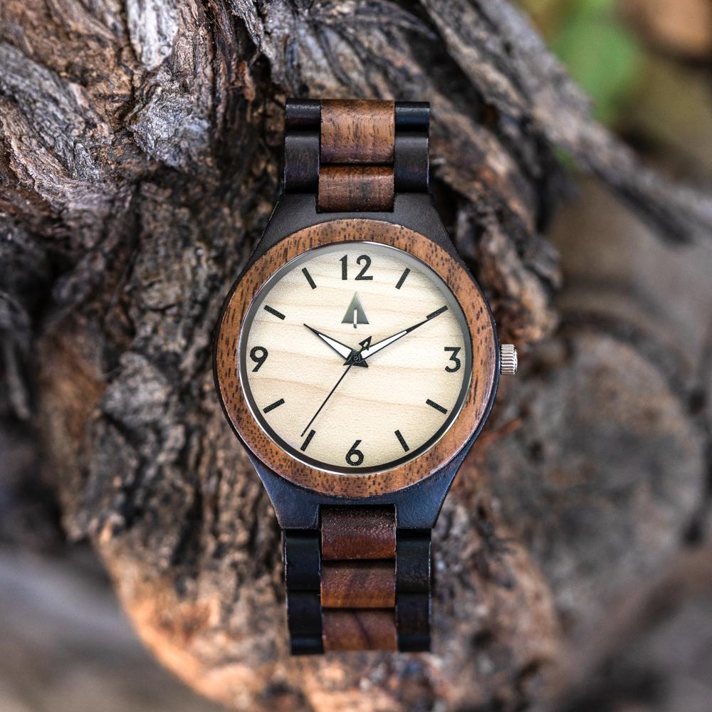 Classic Ebony Walnut Nova Men's Wooden Watch