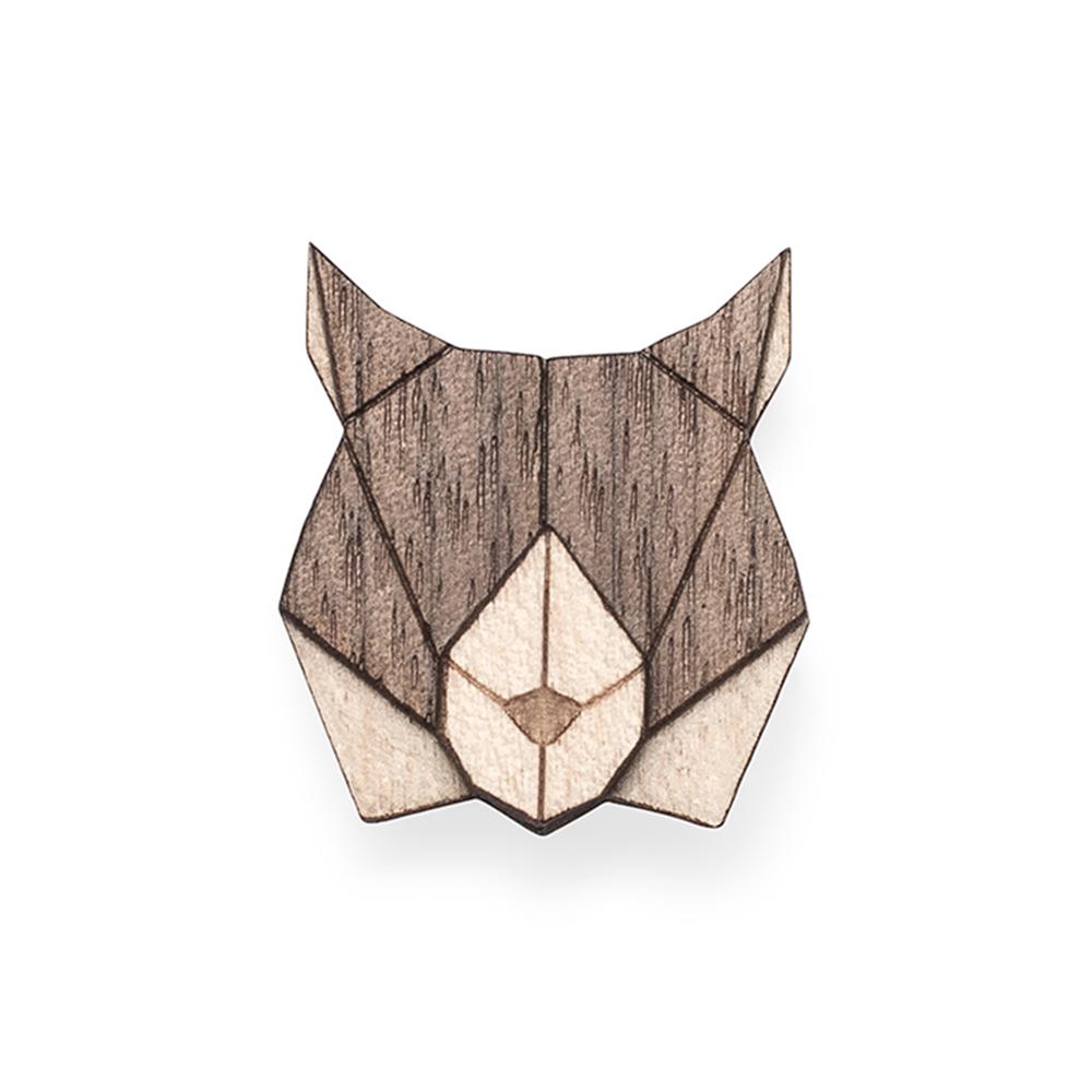Wooden Lynx Pin Accessories