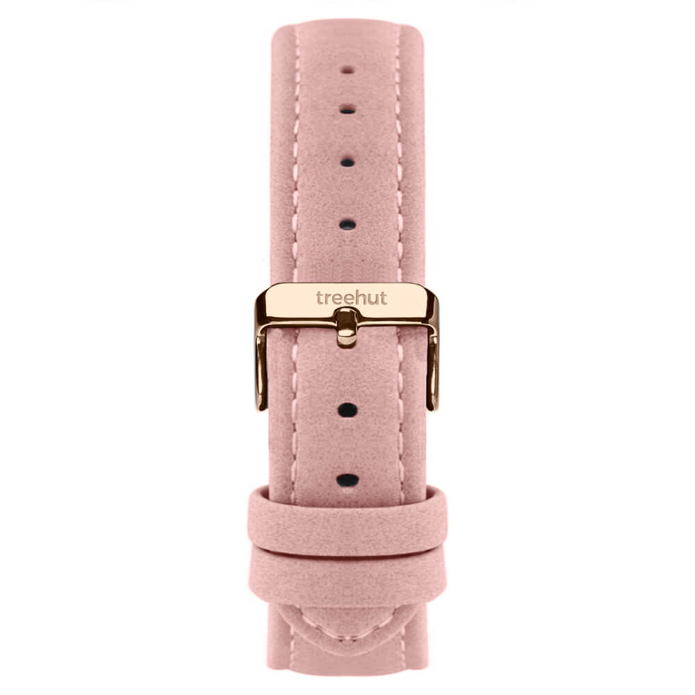 14mm Pink Vegan Leather Band For Women