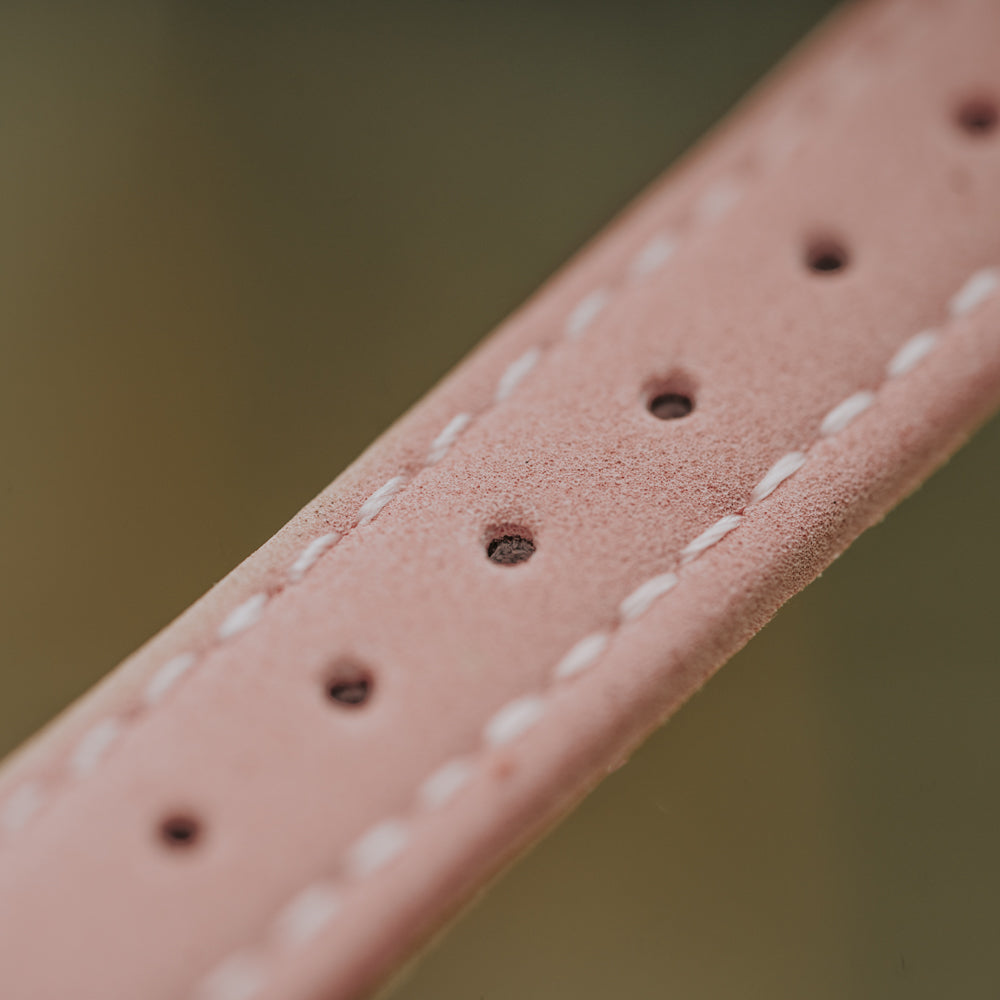14mm Pink Vegan Leather Band For Women