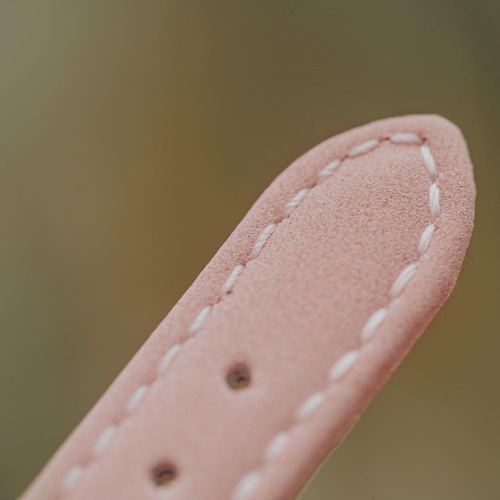14mm Pink Vegan Leather Band For Women