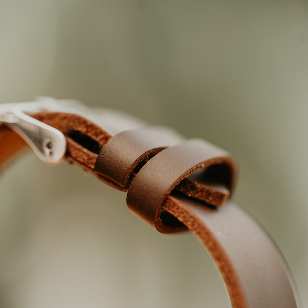 22mm Classic Small Brown Band For Men