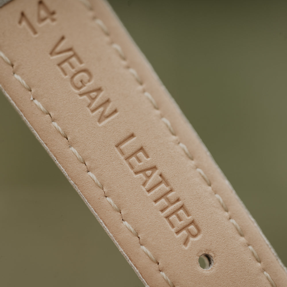14mm Grey Vegan Leather Band For Women