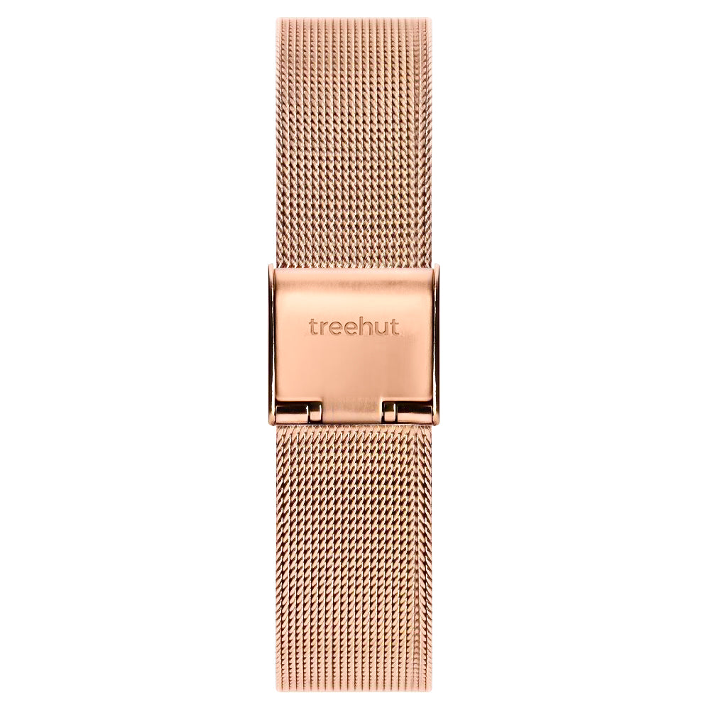 Treehut rose gold mesh strap for watches