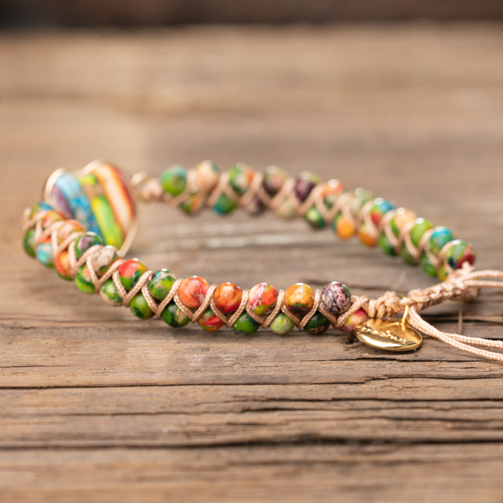 rainbow stone bracelet