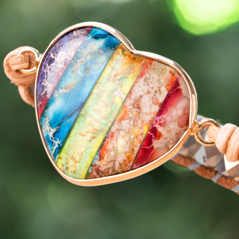rainbow stone bracelet